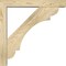 Ekena Millwork Olympic Block Rough Sawn Bracket w/ Offset Brace, Douglas Fir, 4"W x 20"D x 20"H BKT0402X20X20OLY05RDF - alternate 2